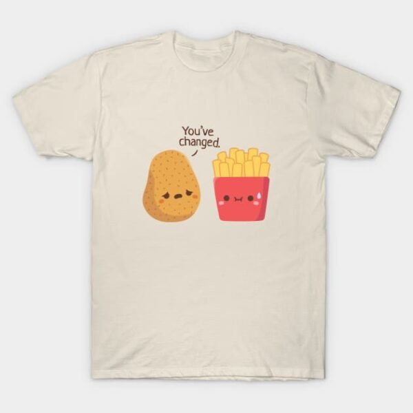 Cute Potato And French Fries Funny T-Shirt